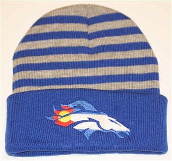 DBroncs Limited Edition Striped Beanie