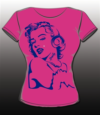 Marilyn Youth Tee - Bright Pink